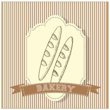Vintage ekmek simgesi 