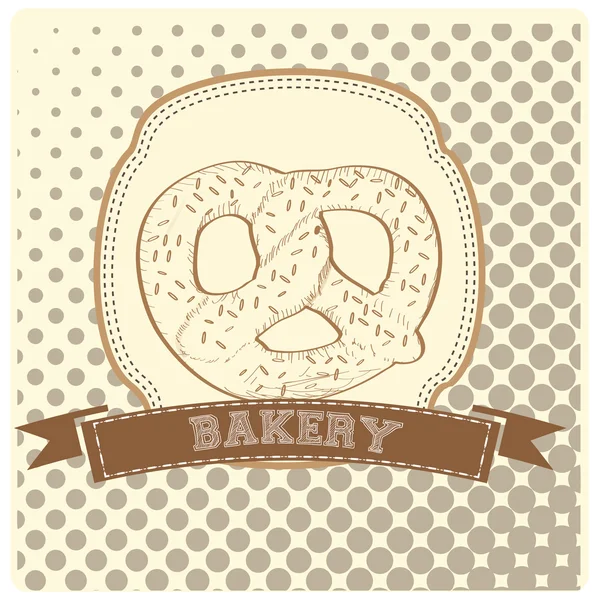 Vintage ekmek simgesi 