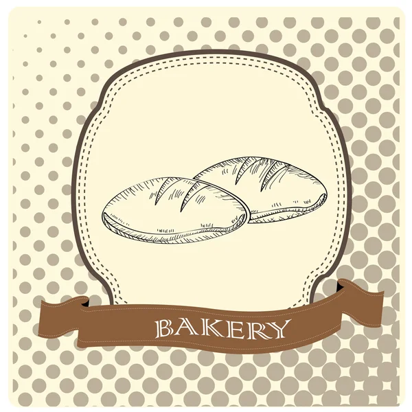 Vintage ekmek simgesi 