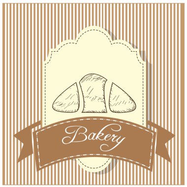 Vintage ekmek simgesi 