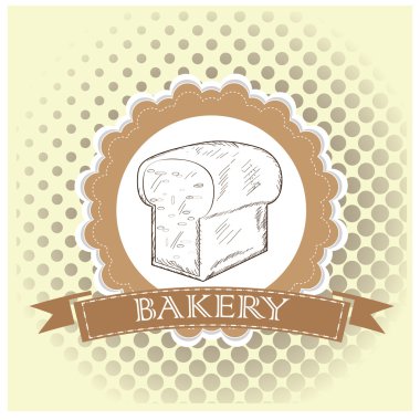Vintage ekmek simgesi 