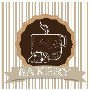 Vintage ekmek simgesi 