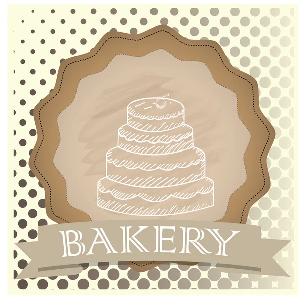 Icône de boulangerie vintage — Image vectorielle