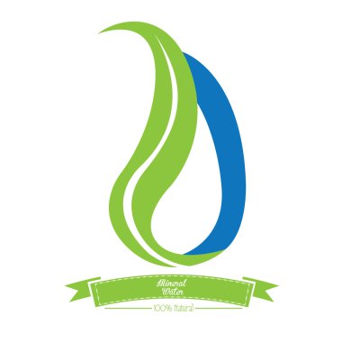 Maden suyu illüstrasyon