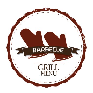 Barbekü afiş illüstrasyon