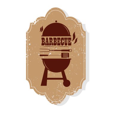 Barbekü afiş illüstrasyon