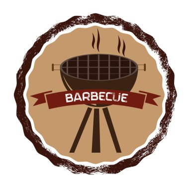 Barbekü afiş illüstrasyon
