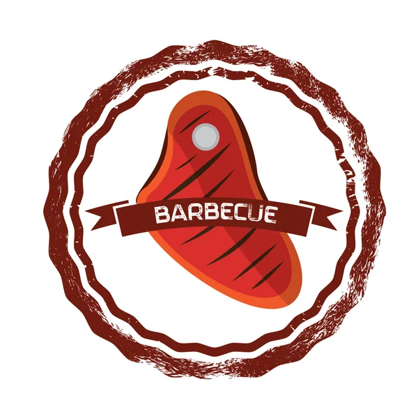 Ilustración de banner BBQ — Vector de stock