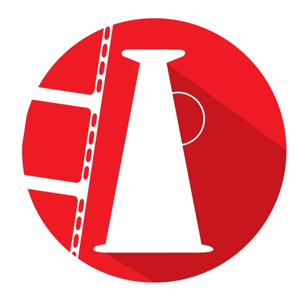 Geïsoleerde Cinema pictogram — Stockvector