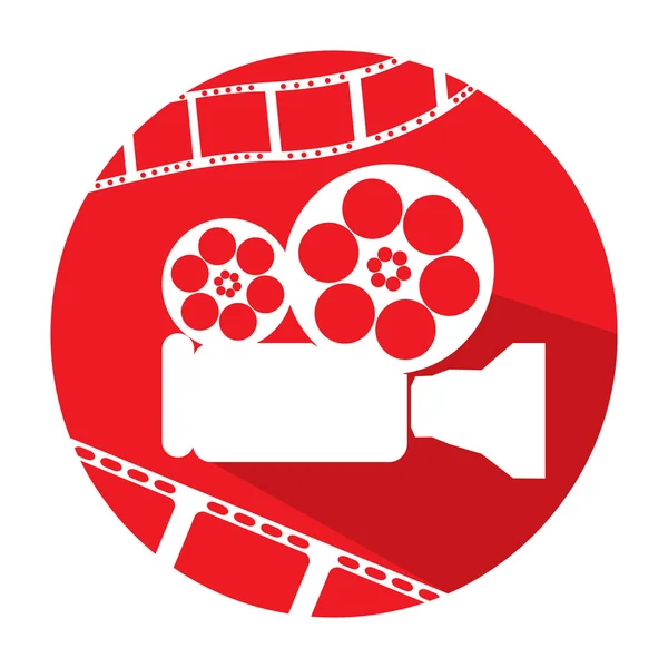 Geïsoleerde Cinema pictogram — Stockvector