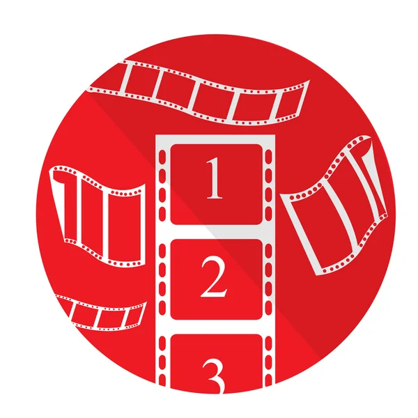 Geïsoleerde Cinema pictogram — Stockvector