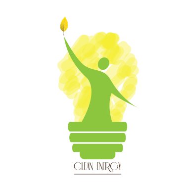 Temiz enerji illüstrasyon