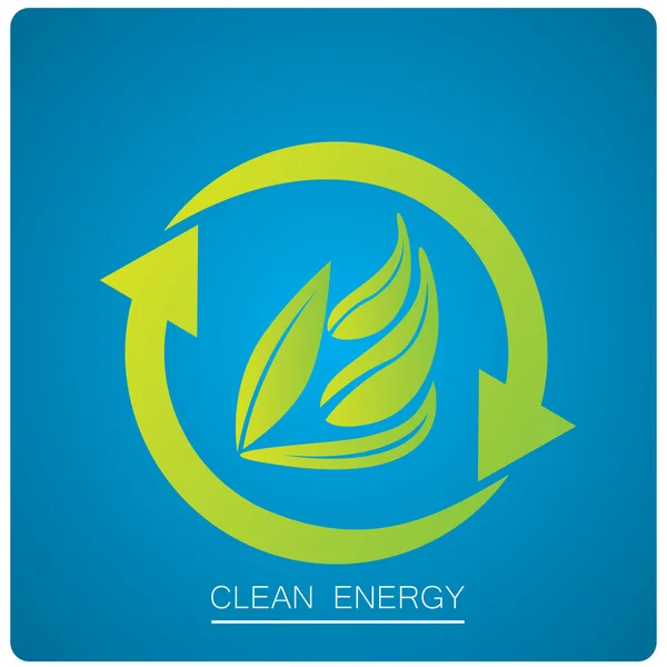 Ilustración de energía limpia — Archivo Imágenes Vectoriales
