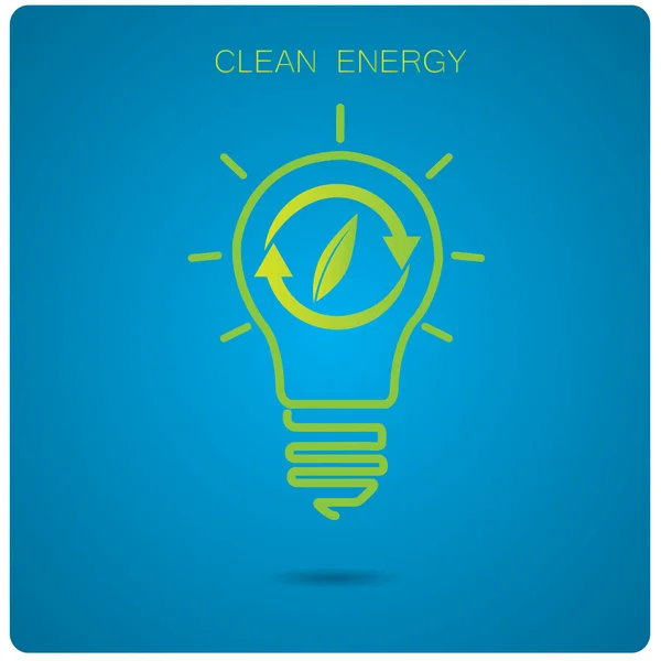Ilustración de energía limpia — Vector de stock