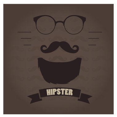 hipster simgesi illüstrasyon
