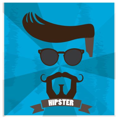 hipster simgesi illüstrasyon