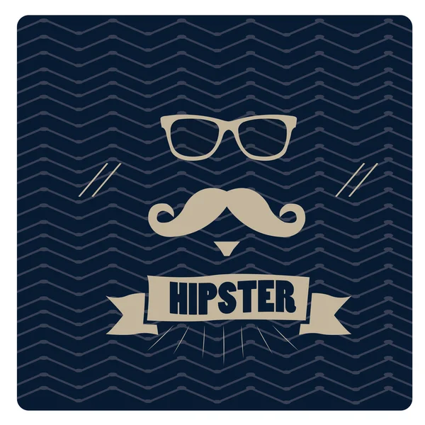 Hipster Icono ilustración — Vector de stock