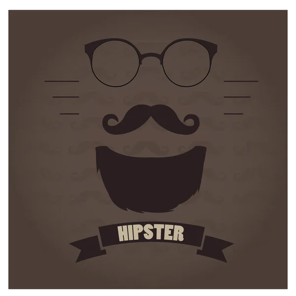 Hipster Icono ilustración — Vector de stock