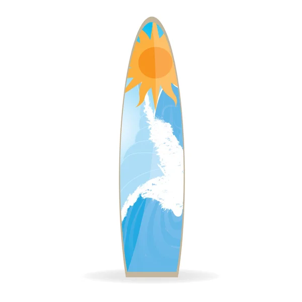 Illustration zum Surfbrettdesign — Stockvektor