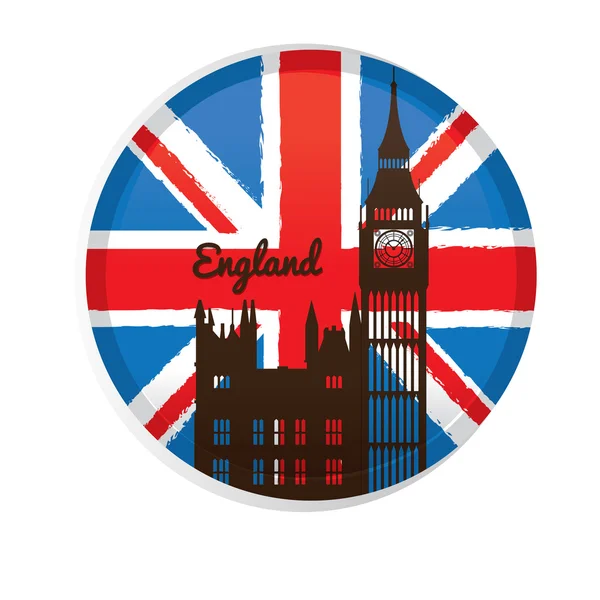 Angleterre illustration conceptuelle — Image vectorielle