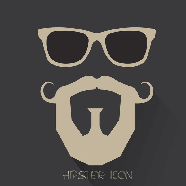 Hipster icons, vector illustration — Stock Vector