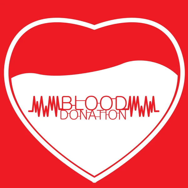 Bloeddonatie, vectorillustratie — Stockvector