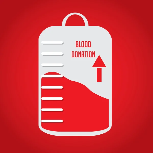 Donación de sangre, ilustración vectorial — Vector de stock