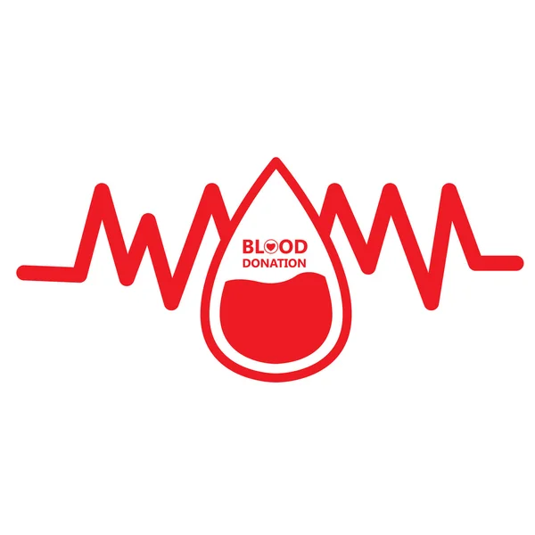 Donación de sangre, ilustración vectorial — Vector de stock
