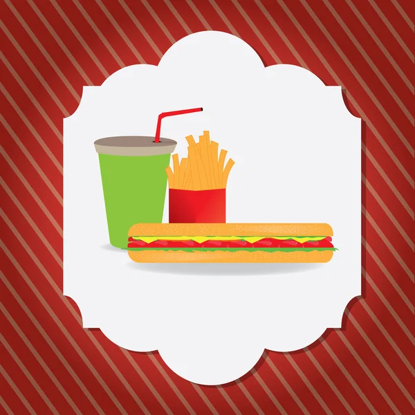 Fast food rétro — Image vectorielle