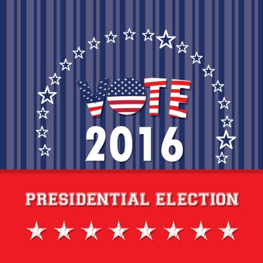 Seçim günü, vektör çizim