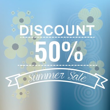 Yaz satış illüstrasyon