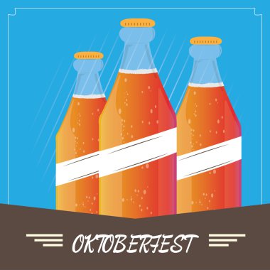 Oktoberfest, vektör çizim