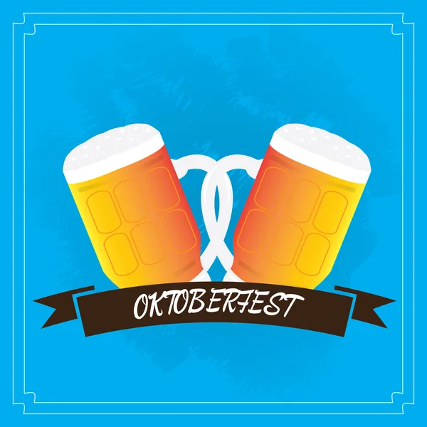 Oktoberfest, vektoros illusztráció — Stock Vector