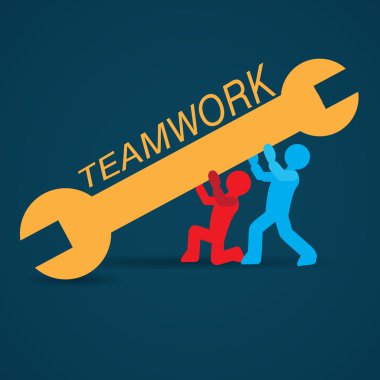 Ekip çalışması kavramsal çizimi