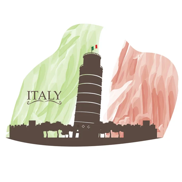 Skyline, illustrazione vettoriale — Vettoriale Stock