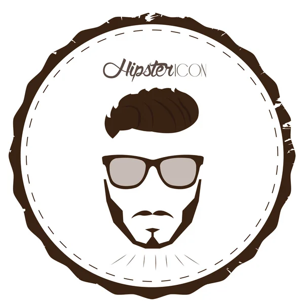 Hipster label illustration — Stock Vector