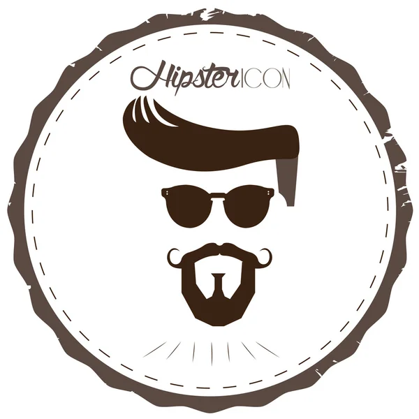 Hipster label illustration — Stock Vector