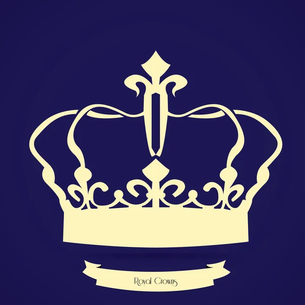 Ізольована Королівська Корона — стоковий вектор