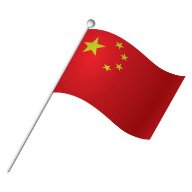 İzole bayrak illüstrasyon