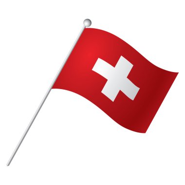 İzole bayrak illüstrasyon