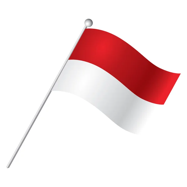 Ilustrasi flag terisolasi - Stok Vektor