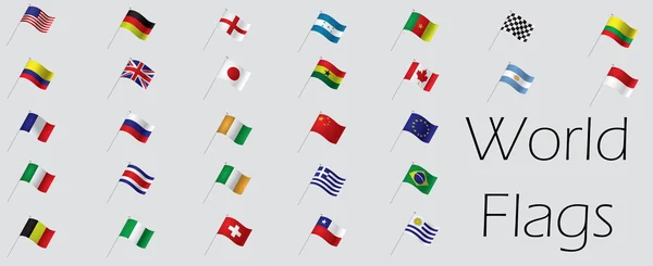 Ilustração da bandeira isolada — Vetor de Stock