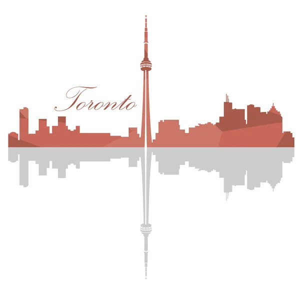 Aislado Toronto Skyline — Archivo Imágenes Vectoriales