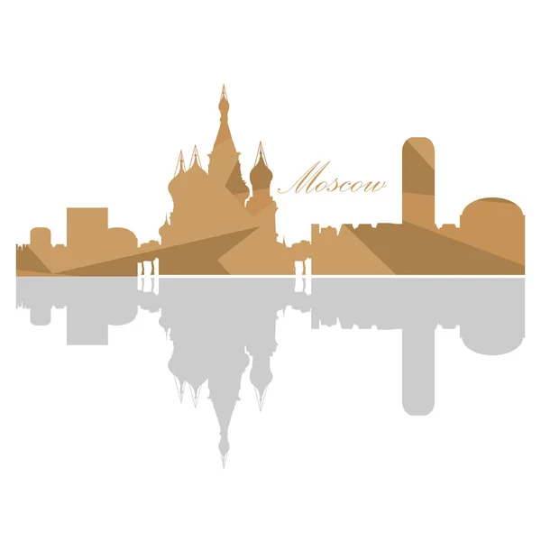 Skyline isolato di Mosca — Vettoriale Stock