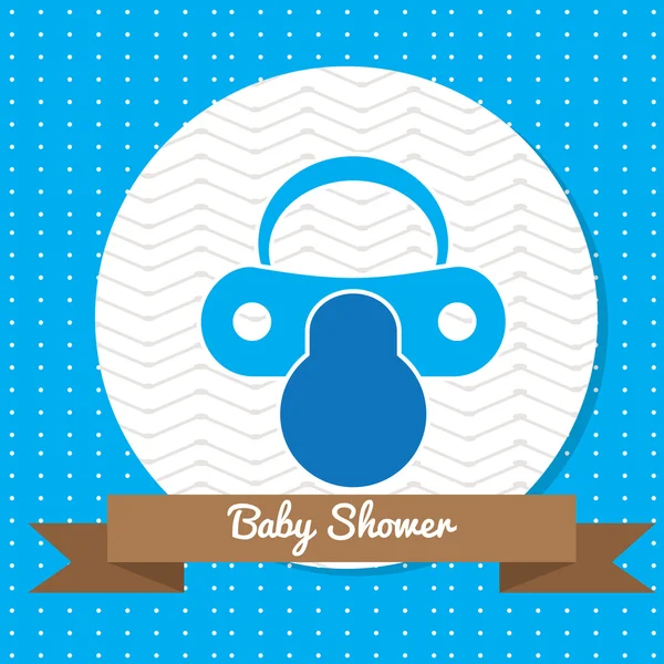 Bebé ducha ilustración — Vector de stock