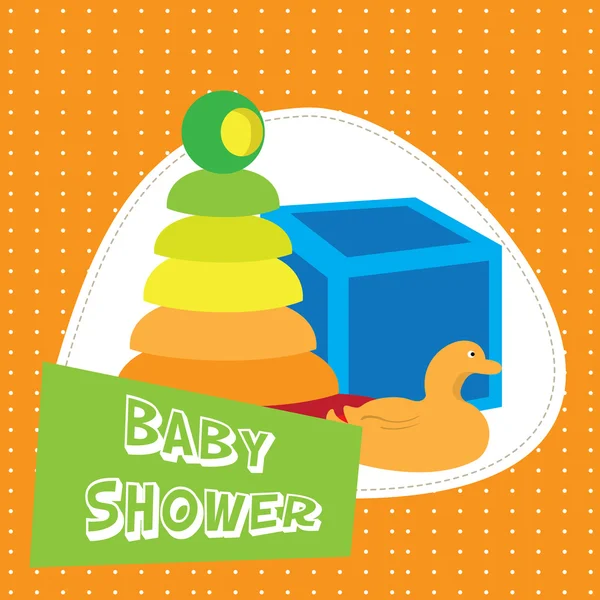 Baby shower ilustracja — Wektor stockowy