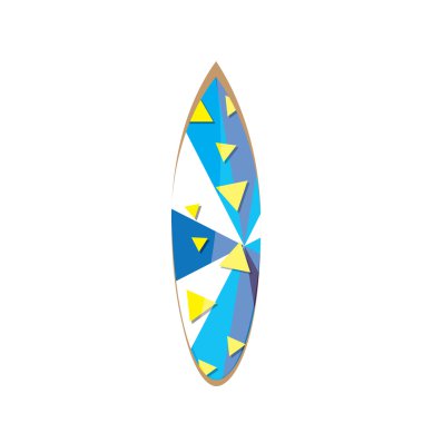 İzole Surfboard illüstrasyon