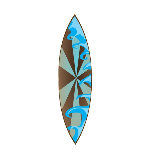 Geïsoleerde Surfboard illustratie — Stockvector