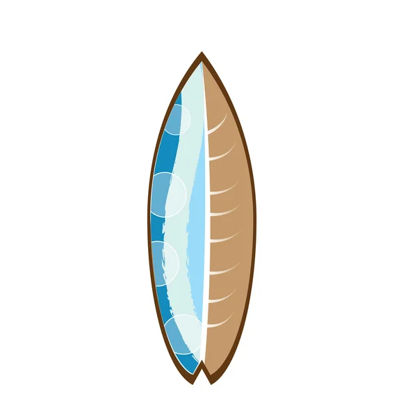 Geïsoleerde Surfboard illustratie — Stockvector