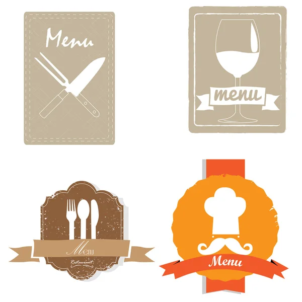 Menu ontwerp illustratie — Stockvector